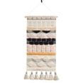 thumbnail image 2 of Saro Lifestyle Chunky Tassels Design Textured Woven Wall Hanging, 2 of 3