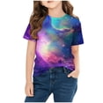 thumbnail image 6 of Boys Girls Toddler Short Sleeve T-Shirt with Fun Print, Soft Breathable Fabric for Everyday Casual Wear, 6 of 9