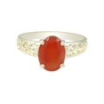 thumbnail image 3 of 1ct Mexican Fire Opal Vintage Ring 14k Yellow Gold, 3 of 4