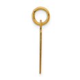 thumbnail image 2 of 14k Yellow Gold Small Polished Elongated 47 Charm, 2 of 4