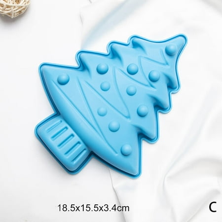 

TruPeony 1PC Christmas Tree Big Cake Silicone Mold Cake Decorating Tool Set Diy Mousse Toast