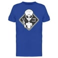 thumbnail image 1 of Alien Showing Peace Sign T-Shirt Men -Image by Shutterstock, Male 3X-Large, 1 of 2