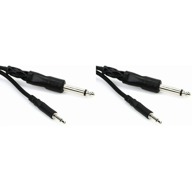 Cable HOSA CMP-305 TS de 3,5 mm a 6,3 mm TS de 1,5 m, paquete de 2