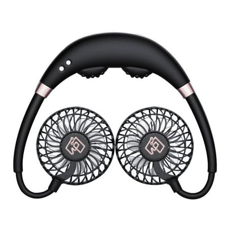 

Mini- USB Portable Fan Neck Fan Neckband With Rechargeable Battery Small Desk Fans Handheld Air Cooler Conditioner For Room
