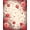Pink, Pattern 3, variant on Flatwoven High Traffic Area Rug, Harvest Inspired with Abstract Leaves and Flowing Geometric Accents, Non Slip, Stain Resistant, Washable Area Rugs for Living Room, Bedroom(Orange, 2X3)