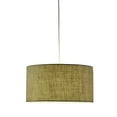 thumbnail image 4 of Burlap Fabric Light Brown Electric Drum Pendant Lamp, 4 of 4