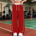 thumbnail image 2 of BOOMNY Girls Baggy Sweatpants Wide Leg Pants for Girl Trendy Patchwork Color Elastic Waist Athletic Jogger Pant With Pocket, 2 of 5