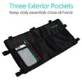 thumbnail image 6 of Vive Walker Bag - Accessories Wheelchair Basket Pouch (Water Resistant) - Seniors Caddy Accessory Attachment for Folding, Rolling Walkers, Universal Size, 6 of 23