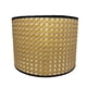 thumbnail image 3 of Pantalla de tambor Boho Pantalla de lámpara Lámpara de araña Lámparas de mesa clásicas Luz de sombra café 25cmx18cm, 3 of 8