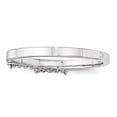 thumbnail image 2 of Primal Silver Sterling Silver Rhodium-plated Polished with Safety Hinged Child's Bangle, 2 of 5