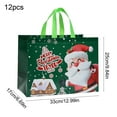 thumbnail image 3 of Taicans 12Pcs Large Non-Woven Christmas Gift Bags - Waterproof Holiday Tote Bags (12.99x9.84x6.69in),Foldable & Reusable for Party Favors,Shopping & Secret Santa Gifts, 3 of 6