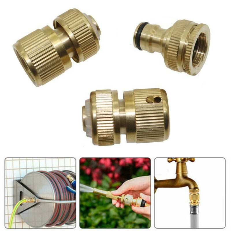 Fitting Brass Connector G1/2'' G3/4''double-joint Brass Quick Connector Tap 