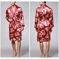 thumbnail image 2 of GHSDFBB Menu2019s Lightweight Satin Sleep Robe Kimono Gown, Bathrobe for Men Long Style, 2 of 4