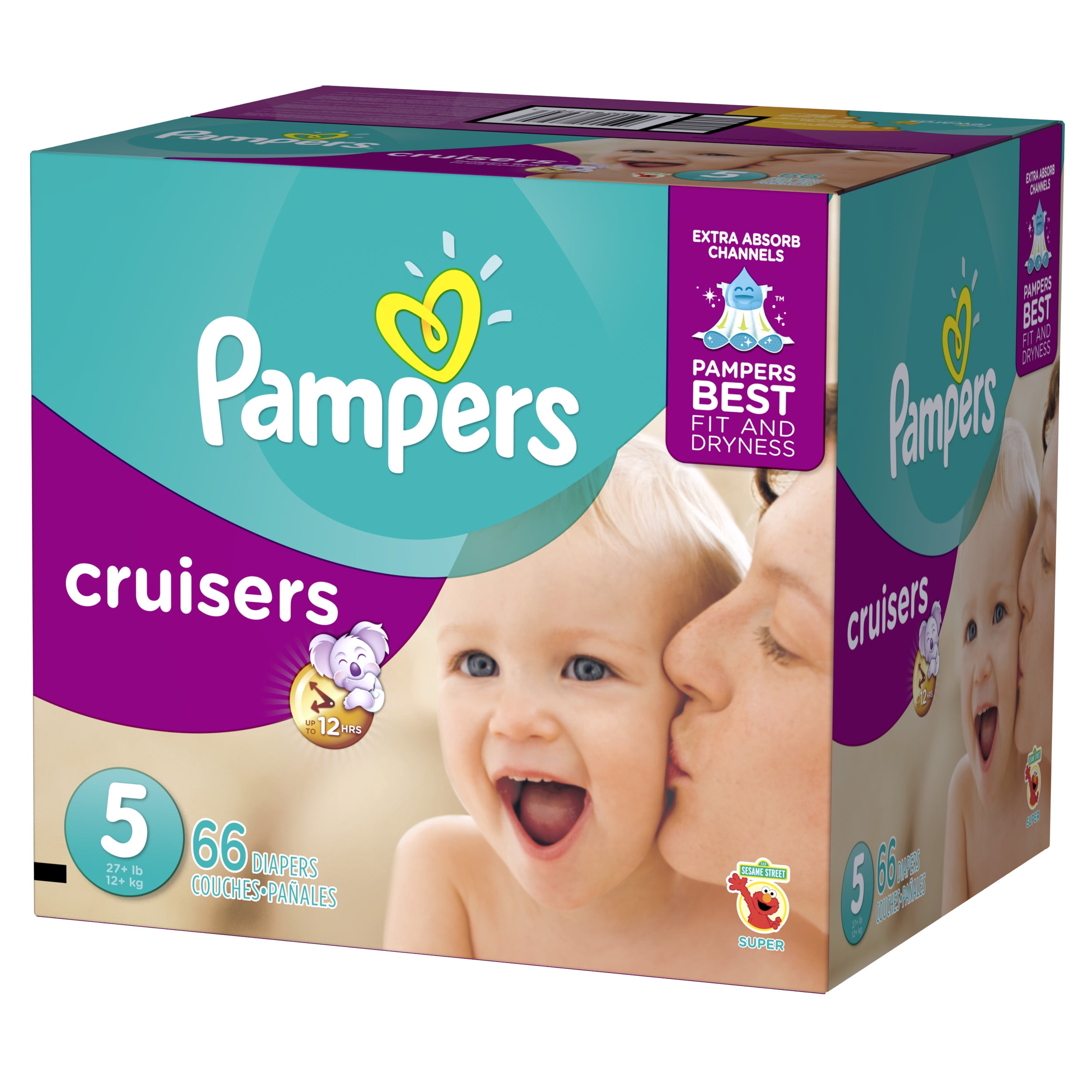 Pampers Cruisers Diapers Size 5 count - Walmart.com