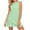 Green, variant on Summer Dresses for Women Striped Sleeveless Shift Dress, Casual Round Neck Mini Dress with Back Zipper