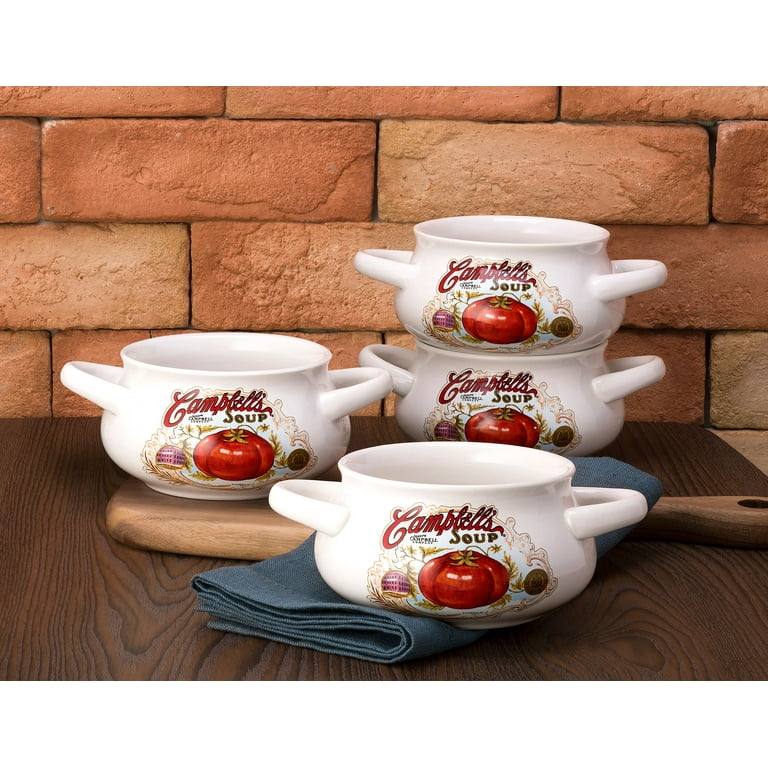 Campbell's Set of 4 pcs , 18oz soup mug with two handles WMT-L146