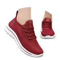 thumbnail image 4 of Xiaoxatg Women's Sneakers Casual Athletic Footwear for Walking Running Gym Activities On Breathable Mesh Lightweight Comfortable Design for Everyday Use 6.5 Red, 4 of 9