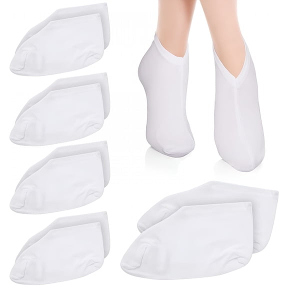 RAGUPEL Dry Feet Healing Socks for Men and Women 5 Pair Lotion Moisturizing Socks Spa Overnight Absorbing for Dry Cracked Feet