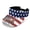 American Flag Design, variant on UV Protection Sun Visor Cap for Tennis Running, Polyester Fabric Adjustable Sports Visor Hat, Leopard Geometric Print