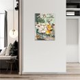 thumbnail image 3 of Farmhouse Floral Wall Art Rustic Flower Pictures Wall Decor Country Painting Canvas Prints Modern Home Artwork Framed Decor for Bathroom Bedroom Living Room 12"x16", 3 of 6