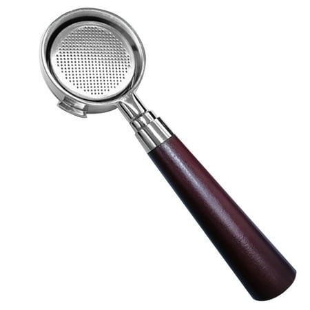 

ABIDE 51mm 3 Ears Bottomless Portafilter Replacement for Delonghi Coffee Machine Wooden Handle Coffee Machine Accessories