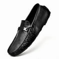 thumbnail image 5 of Big Size Men's Casual Loafers Slip On Leather Shoes Comfortable Lightweight Driving Shoes Male Moccasins Classic Penny Loafer Flats Boat Shoes Outdoor Walking Shoes, 5 of 16