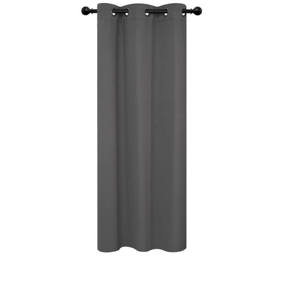 ZOPZO Blackout Curtain for Indoor Use, Noise Reducing, Dark Gray, 42W x 72L Inch, Room Darkening Thermal Insulated Curtain, 1 Panel