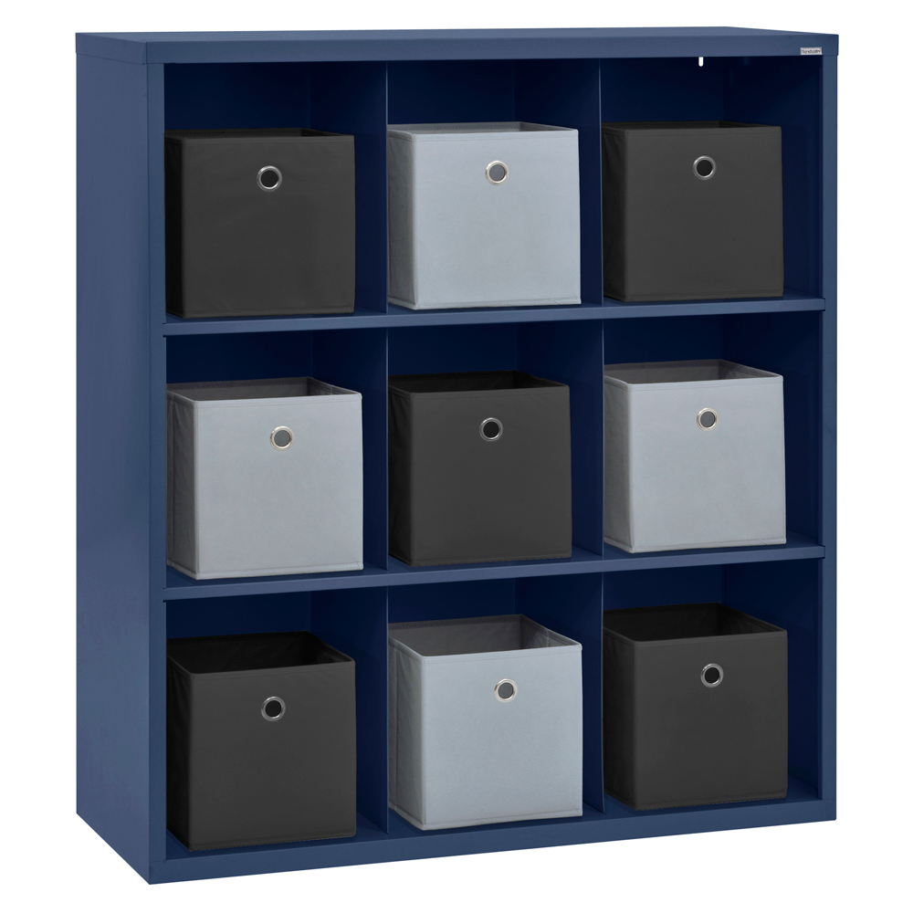 Cubby 46 in. x 52 in. Navy Blue 9-Cube Organizer