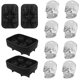 thumbnail image 1 of Molde de cubitos de hielo pequeños para whisky, 2 juegos de 8 moldes de cubitos de hielo esféricos pequeños, moldes de cubitos de hielo redondos pequeños de 1,9 x 1,6 pulgadas, silicona de grado alim JAMW Sencillez, 1 of 5