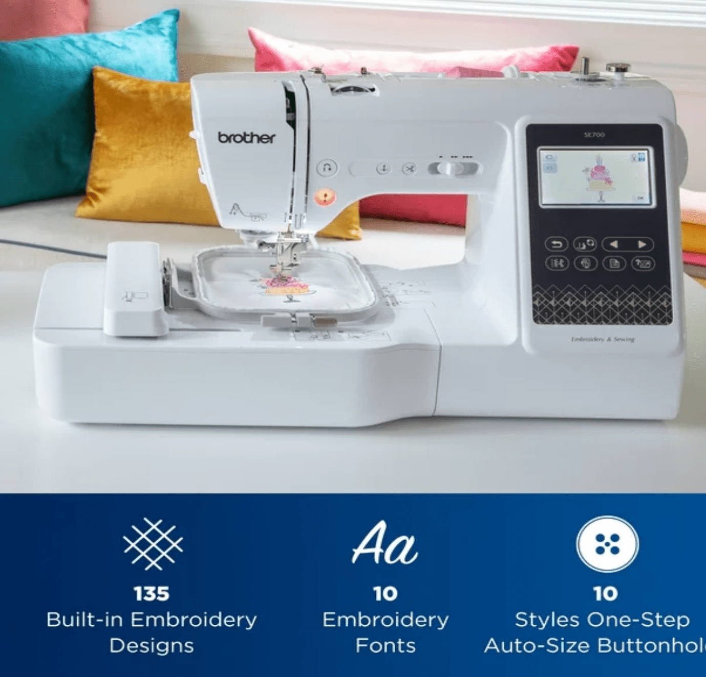 Brother SE700 Computerized Sewing & Embroidery Machine with Built-in  Designs & Wireless Connectivity