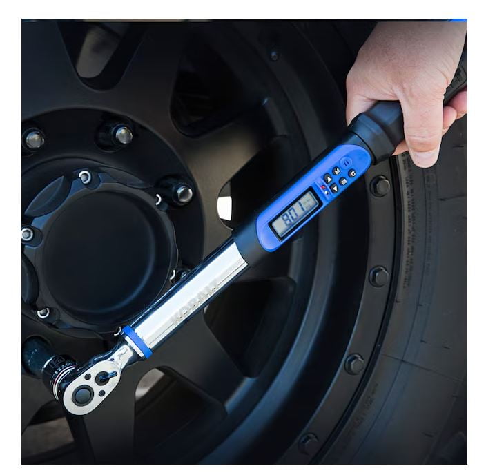 Kobalt 3/8-in Drive Digital Torque Wrench (5-ft lb to 100-ft lb) with Batteries Included