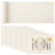 thumbnail image 1 of Set de manteles individuales y camino de mesa, algodón y lino, color crema, homing, 6 unidades, 1 of 9