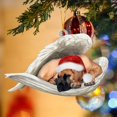 thumbnail image 2 of Dog Pendant Decorative Santa Hat Creative Anti-crack Christmas Tree Pendant, 2 of 4