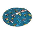 thumbnail image 2 of Bingfone Christmas Tree Skirt Mat Christmas Decoration Interior 36"-Cartoon Transportations, 2 of 8