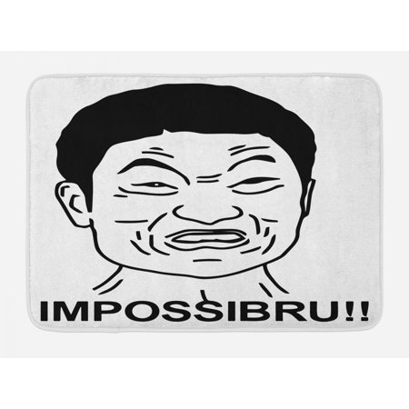 Avoir Images Humor Bath Mat Funny Impossibru Quote With Angry Asian Guy Meme dernière salutations