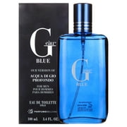 ParfumsBelcam G’eàu Blue Eau de Toilette, Cologne for Men, 3.4 fl oz