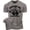 T-Shirt Warm Grey, variant on Gymish Adrenaline Workout T-Shirt for Men – Motivational Gym Tee, Funny Lifting Fitness Shirt, Military Green with Sleeve Logo, 3X-Large
