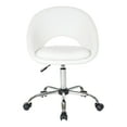 thumbnail image 6 of Milo Height Adjustable Home Office Chair in Durable White Faux Leather, 6 of 6