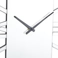 thumbnail image 5 of DecMode 2" x 32" Silver Glass Wall Clock, 5 of 8