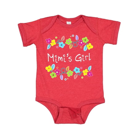 

Inktastic Mimis Girl- Bright Flowers Gift Baby Girl Bodysuit