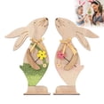 thumbnail image 6 of JHEHF Easter Day Table Decorations Sign 8.2 Inch Rabbit Wooden Tiered Tray Mantle Tables Centerpieces Ornaments Decor Party Collection Birthday Gift, 6 of 9