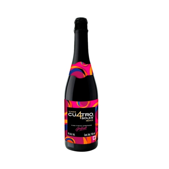 Vino Tinto Cuatro Soles Afrutado Espumoso 700 ml