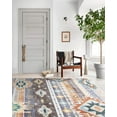 thumbnail image 6 of Jamfeel Area Rugs Boho Print Low Pile Washable Carpet Soft Non-slip Rug for Living Room Bedroom Kitchen 6'x9' Coffee, 6 of 8