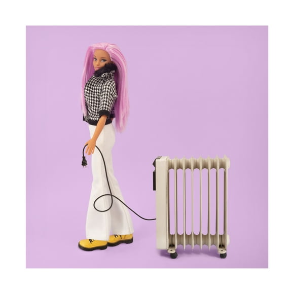 Canvas Wall Art - Julia Ramiro 'Winter Hot Dog.1' Wall Art for Living Room, Bedroom, or Office Décor by Trademark Fine Art - 14 x 14 Inches