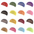 thumbnail image 3 of Gorro de ganchillo de malla para mujer, cubierta de noche para dormir, Color sólido, turbante, 3 of 4