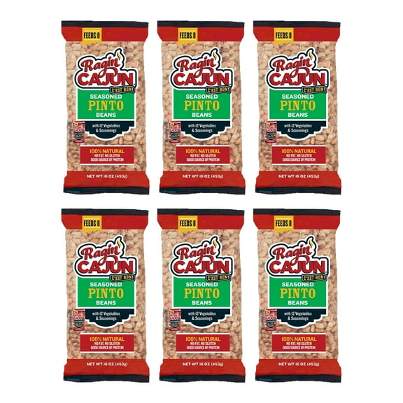 Ragin' Cajun Seasoned Pinto Beans (6 Pack)