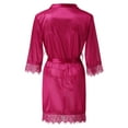 thumbnail image 6 of Fengqque Women's Lady Sexy Lace Sleepwear Satin Nightwear Lingerie Pajamas Suit, 6 of 9