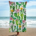 thumbnail image 4 of Txlixc Adorable alpaca cactus toallas de playa súper absorbentes de fibra ultrafina toallas de baño Txlixc moda, 4 of 6