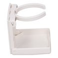 thumbnail image 4 of 4 Unidades Soporte Ajustable Portavasos Plegable Retráctil Vertical para Montaje en Pared Coche RV y Barco Bebidas(Blanco), 4 of 9