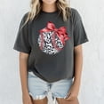 thumbnail image 3 of Disco Softball Oversized Tee for Player Fan Coach Red Bow Disco Baseball Women and Teen Pepper Shirt Adult 2X-Large, 3 of 4
